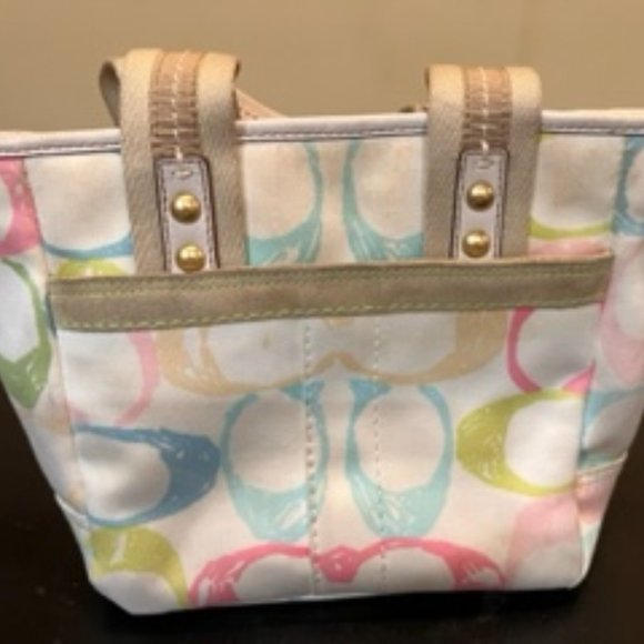Coach Hampton signature small multicolor tote - 201 handbag - Picture 2 of 11